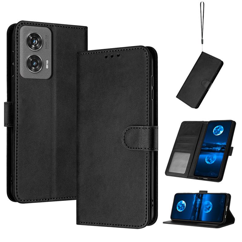 Magnetic Flip Cover Leather Case For Motorola S50 Neo MOTO S50Neo Edge 50 Pro Fusion X50 Ultra Solid Color Skin Feel Wallet Bags