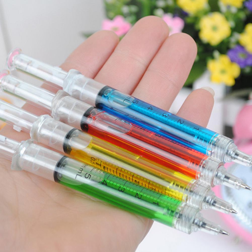 5Pcs Stationery Gift Nurse Liquid Syringe Injection Ballpoint Pen Boy Girl School