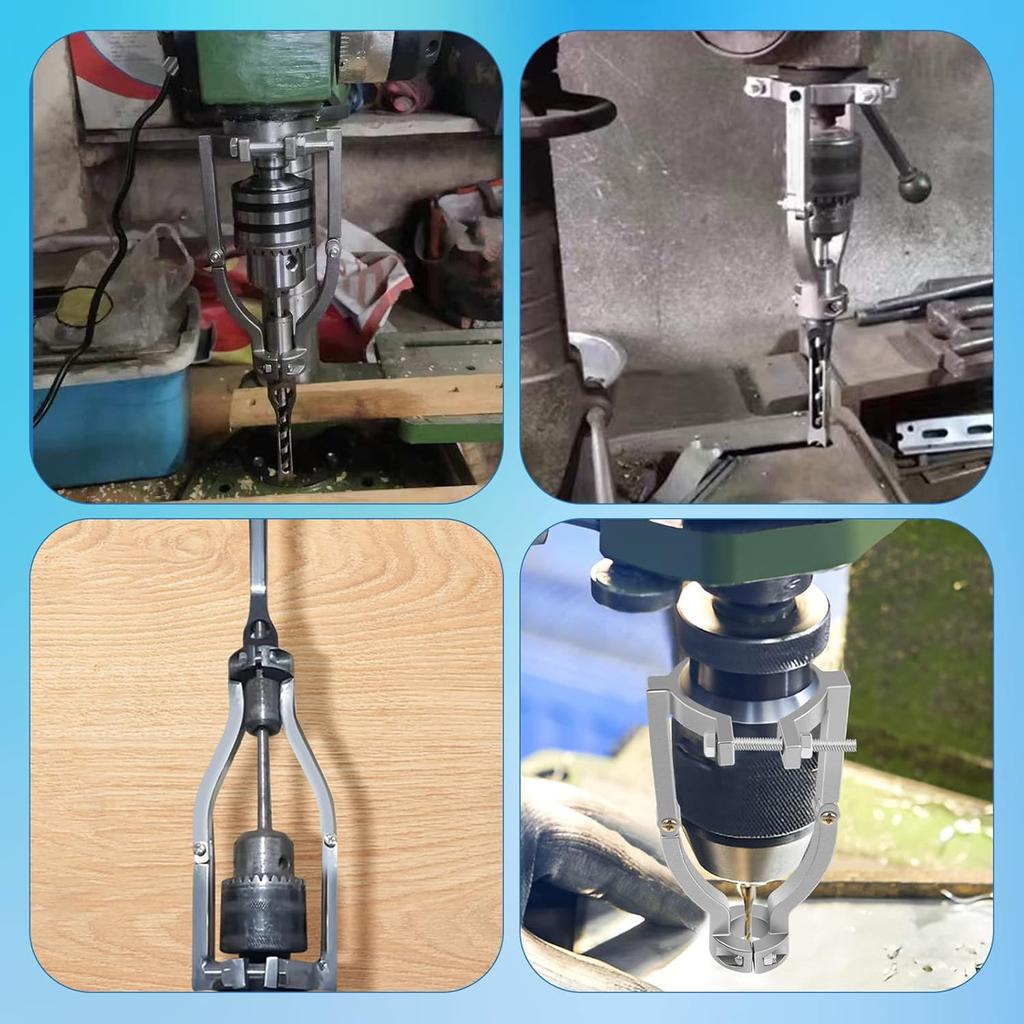 Square Hole Drill Bit Adapter Bracket for Drill Machine - Quickly Install Disassemble (1 Pcs)