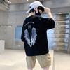Boys Summer White Wings Short Sleeve T-shirt