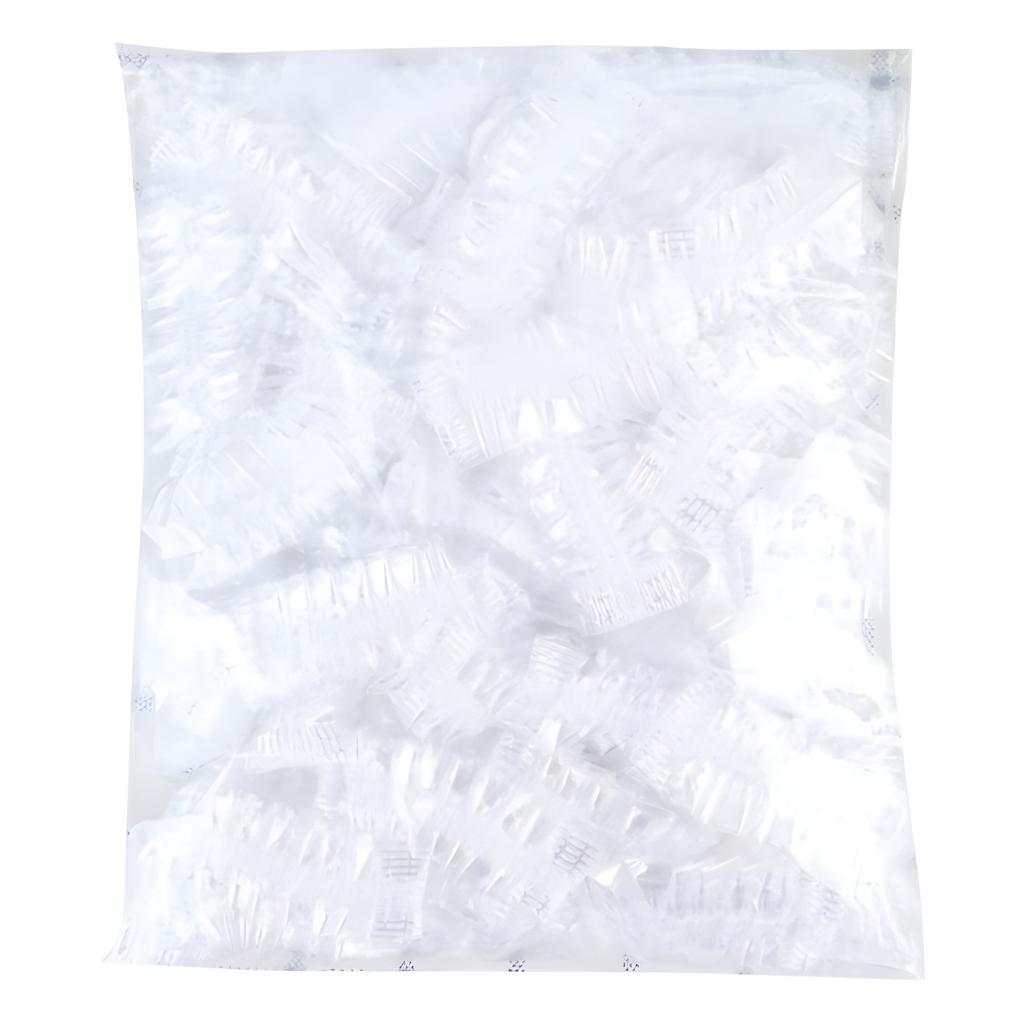 100 Stück Einweg-Ohrenschützer zum Färben von Haaren, transparent, elastisch, für Dusche, Haarfärbemittel, Schutzschild, wasserdicht, Kunststofffolie für Ohrenschützer
