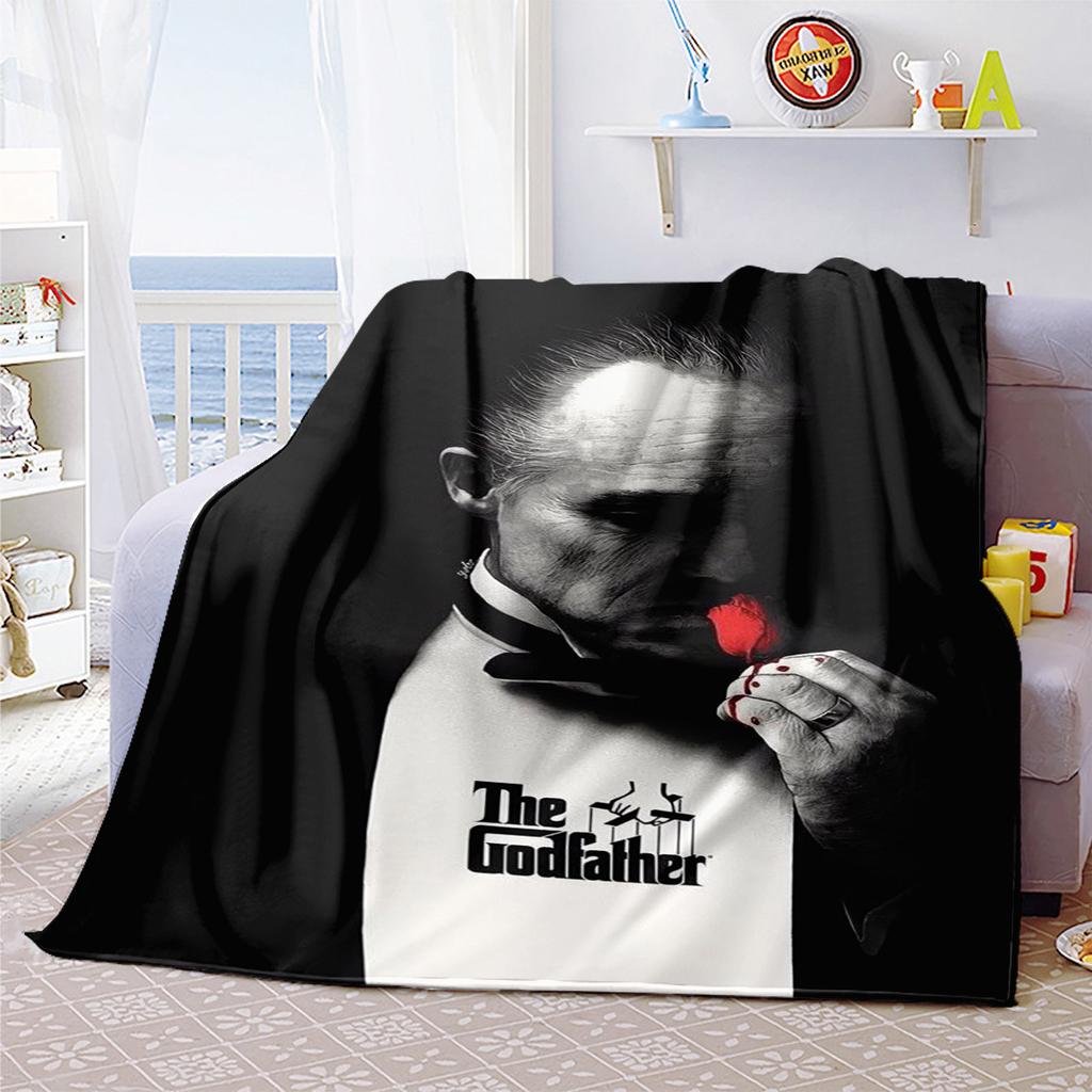 1PC Godfather Godfather Blanket Soft Comfortable All Seasons Suitable Sofa Office Travel Home Use Makes Great Gift
