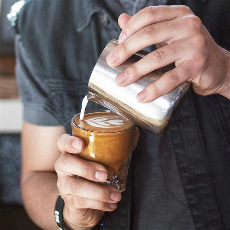 1PCS Barista Latte Cup 4.5oz /133ml Mug Coffee Tea Glass Mugs Flat White Espresso Coffee Cup Bring Classic Elegance To Table