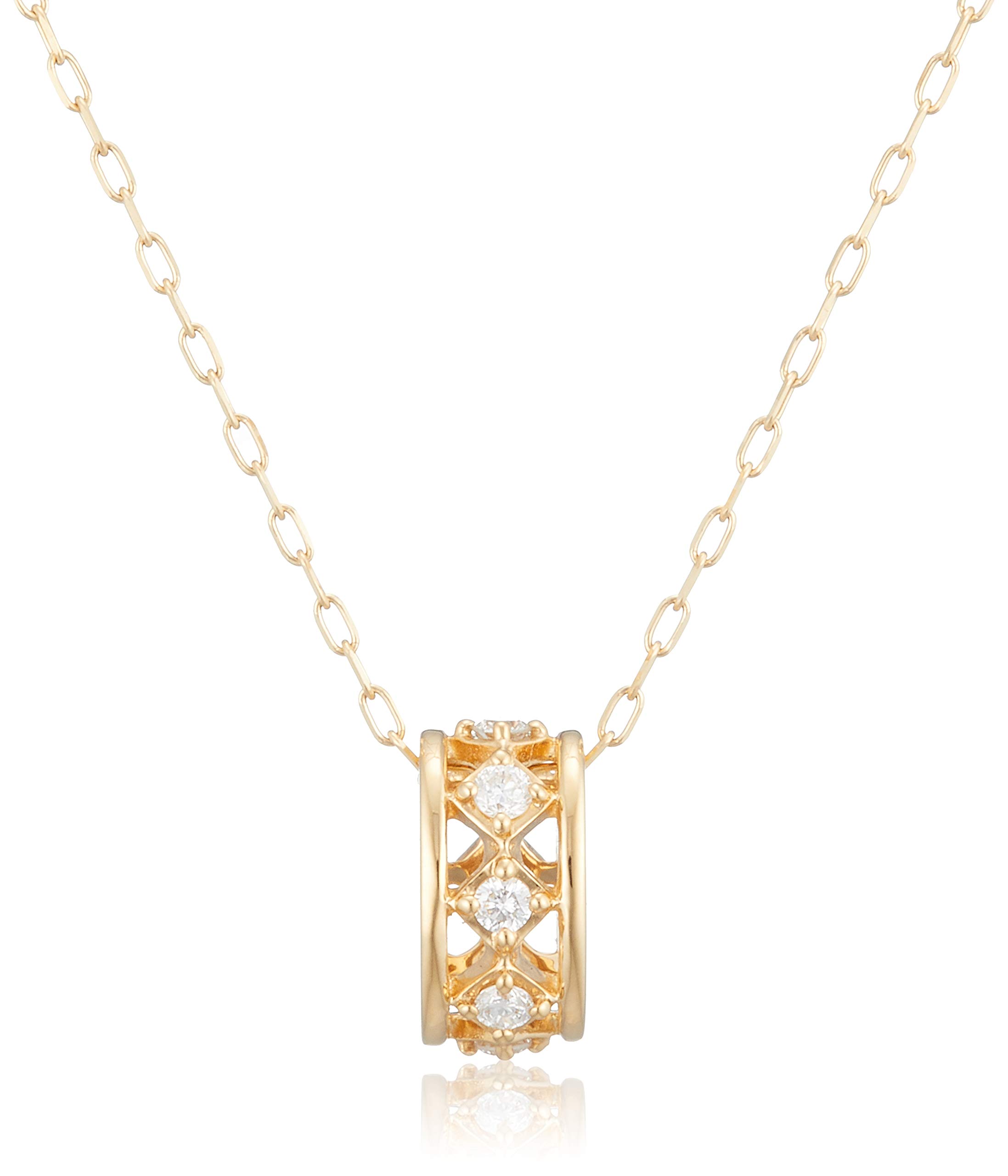 

K18 Yellow Gold Necklace 111931123008 [Yondo Sea] 4℃ Women s