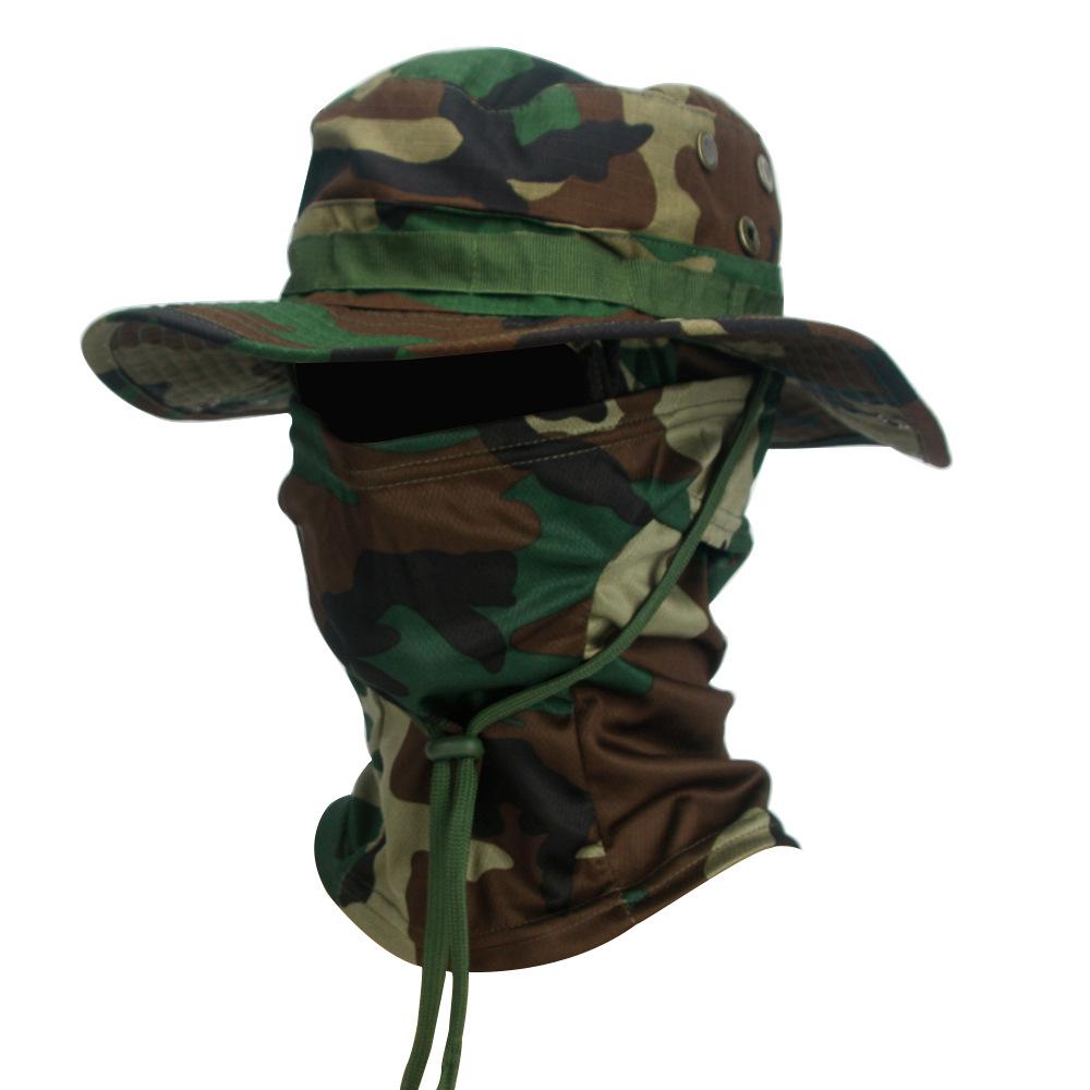 2-In-1 Sun Hat With Neck Face Gaiter, Uv Protection Boonie Hat For Outdoor Fishing Hiking