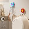 Household Suction Cup Basin Holder, Bathroom Wall Mounted Storage Rack, Suction Cup Storage Rack, Storage Hook