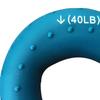 Hand Grip Strengthener Ring Silicone Comfortable Durable Forearm Finger Strength Training Ring Dark Blue 40 50lb