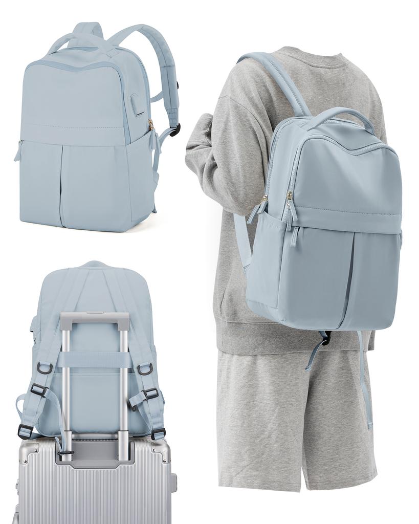 Black Laptop Backpack For Women Gym Backpack Casual Daypack Backpacks Travel Backpack For Traveling On Airplane Work Backpack