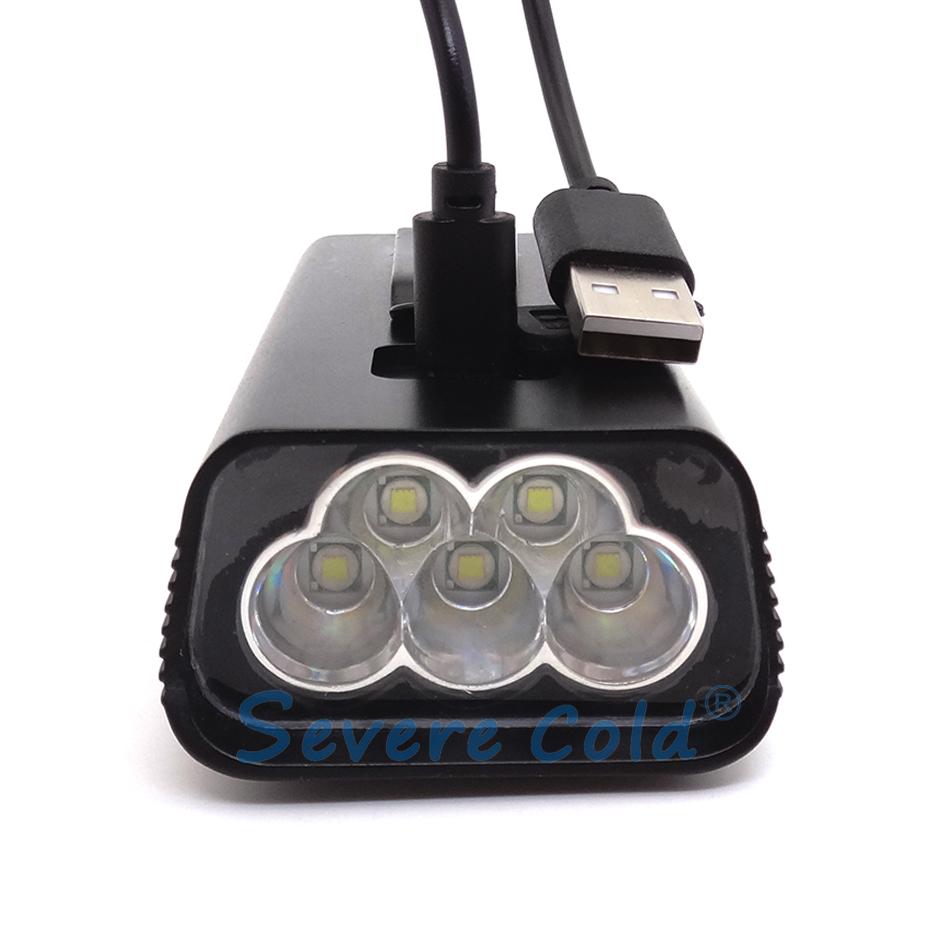 Severe Cold Night Riding Waterproof LED Bicycle Mountain Bike Light USB Bike Light