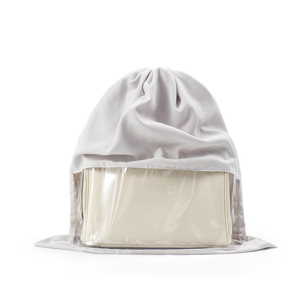 Visualisierungsfenster Handtasche Staubdichte Tasche Große Kapazität Ledertasche Aufbewahrungstasche