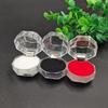 Klappdeckel Klare Kristallbox Klein Achteckig Ring Ohrringe Verpackungsbox Acryl Schmuck Schmuckaufbewahrungsbox