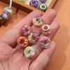 30/50/100pcs Resin Large Hole Bead Lighting, European Craftsmanship Bead Spacer Bead DIY Jewelry Bracelet Necklace Earring Jewelry Production