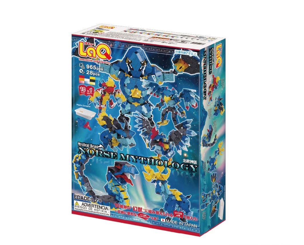 LaQ Мистические Звери Скандинавская Мифология 965 деталей + 28 SP деталей, Строительные Блоки, Сделано в Японии