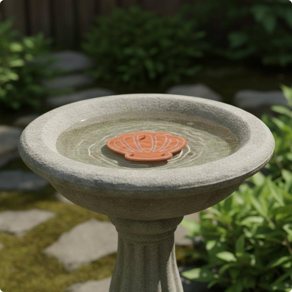 Bird Bath Purification Disk Universal Fit Birdbath Copper Disc Outdoor Water Care Reinforced Design Garden Decor