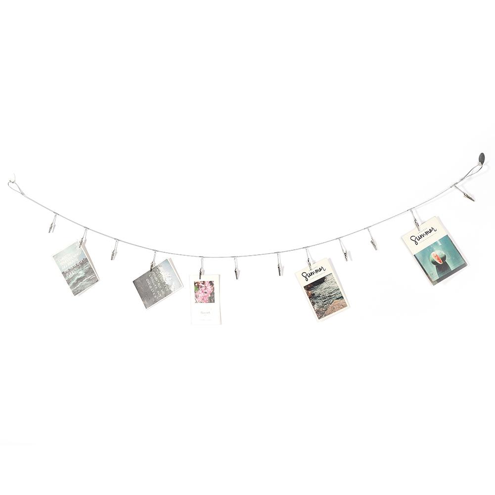 Wire Rope Photo Clip Hanging Photo Wall Decoration Memorandum Postcard Recording