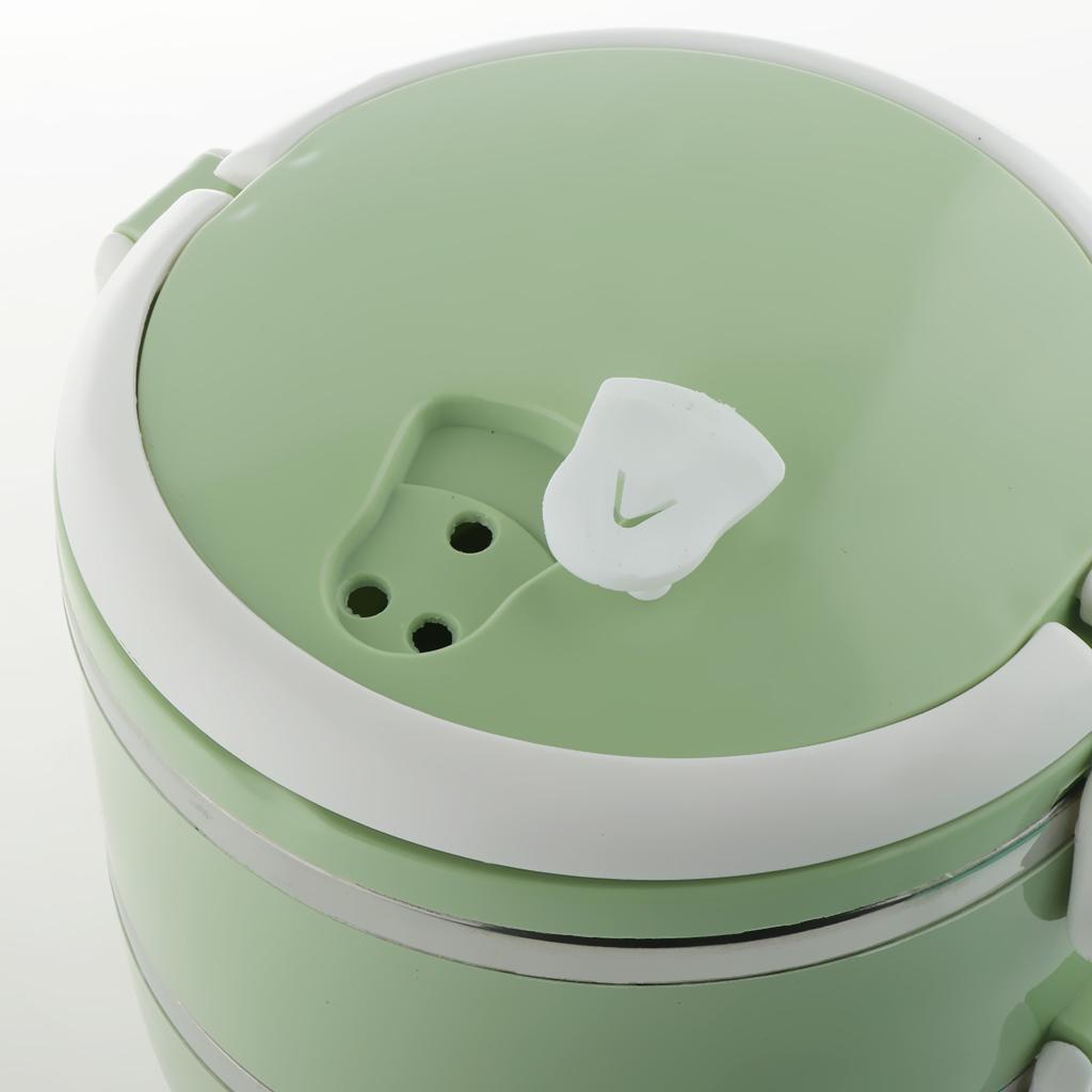 2 Layer Portable Heat Insulated Food Container Made of Stainless Steel