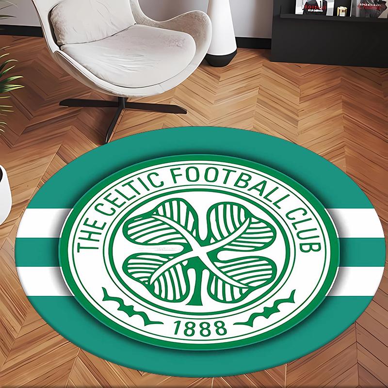 Celtic Football Club (1) Runder Büroteppich Dekorativer Bodenteppich für Büro Schlafzimmer Wohnzimmer und Wohnbereich