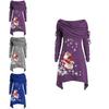 Elegante Maglione Natalizio da Donna con Babbo Natale e Maniche Lunghe Accoglienti