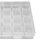 Nail Storage Box 28 Grid Eco Friendly Durable Transparent PP Separate Lid Nail Tip Box for Bead
