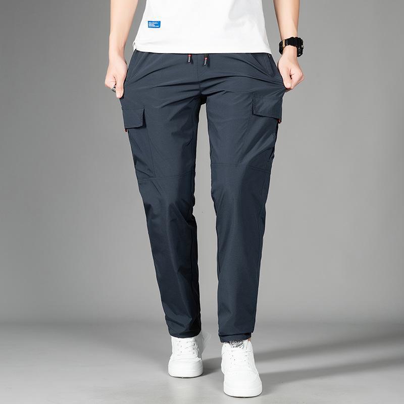 

Мужские быстросохнущие прямые спортивные брюки - повседневные брюки для активного отдыха на весну/осень 2XL