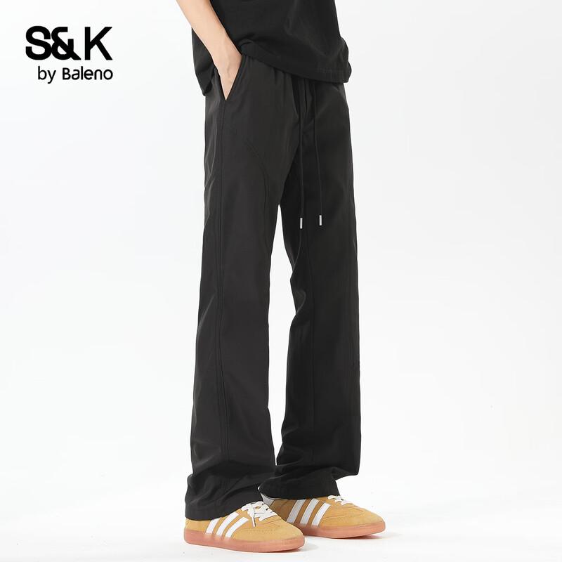 Baleno Men's S&K Loose Straight Casual Pants