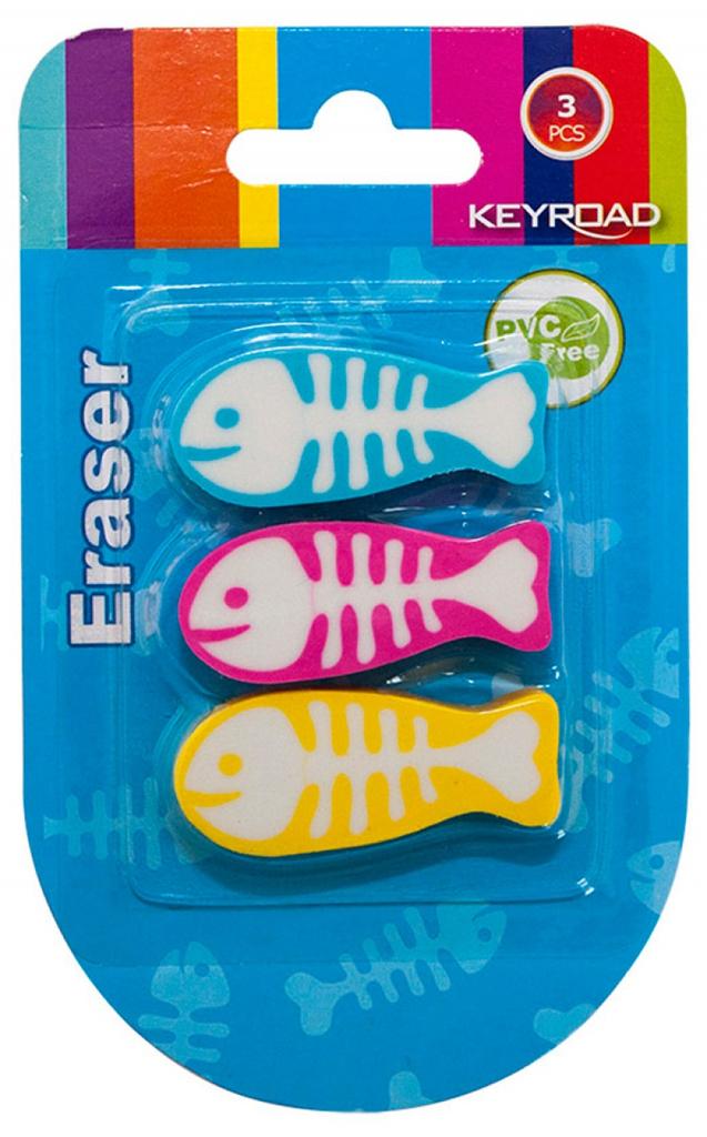 Keyroad Fish Eraser /3 Pcs/ Kr970348