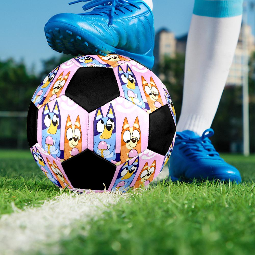 Bluey Theme Size 5 Soccer Ball, Suitable for Both Indoor and Outdoor Matches, a Gift Suitable for Everyone.