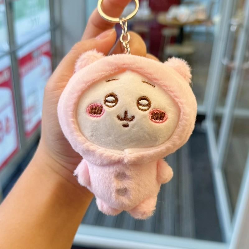Joke Bear Chiikawa Hachiware Plush Keychain For Backpack Decor
