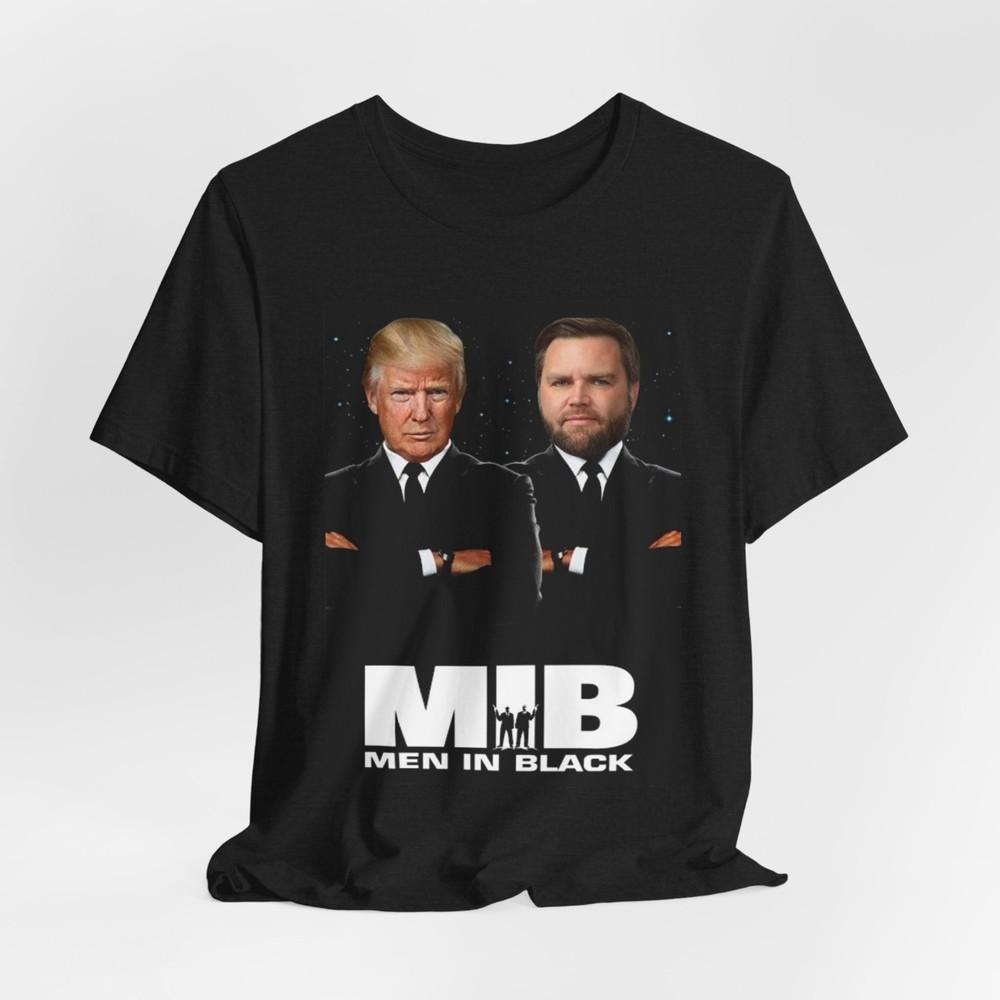 

Donald Trump & JD Vance Men in Black Funny Humor T-Shirt Unisex T-Shirt L
