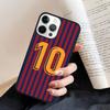 FootBall Number 10 Phone Case Cover For iPhone 17 Air 16 15 14 plus 11 12 13 pro max coque Shell Fundas