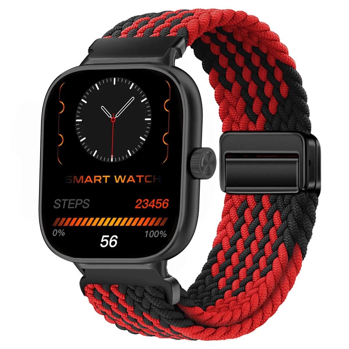 

Магнитная петля для Xiaomi Redmi Watch 5 4 Ремешок Регулируемый плетеный спортивный нейлоновый сменный ремешок браслет Miband 8pro 9pro For Redmi watch 4