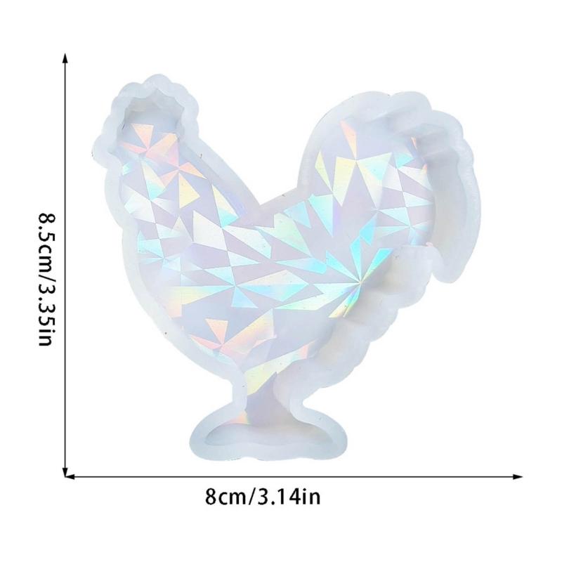 3D Rooster Animal Figurine Silicones Candle Molds for Candle Soap Making Gypsum Decoration Cement Clay Silicones Molds
