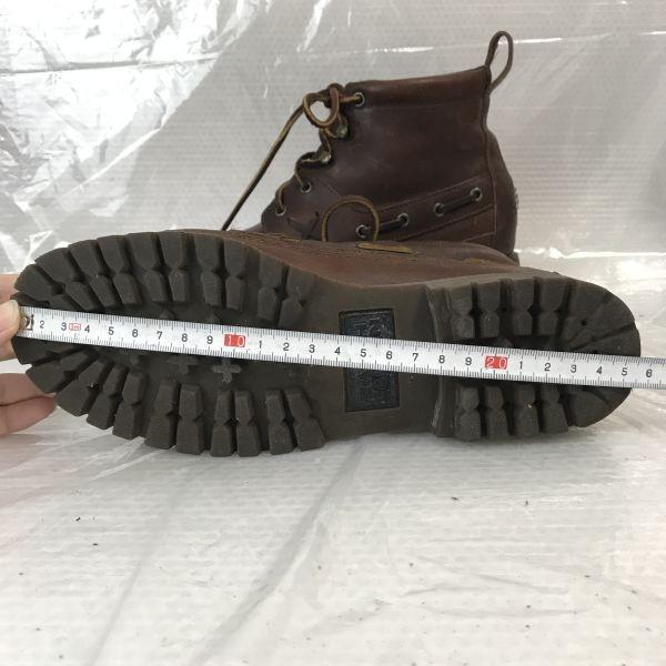 Ralph Lauren Leather Short Boots 6B 22.0-23.0 Brown Work Trekking Shoes(USED)