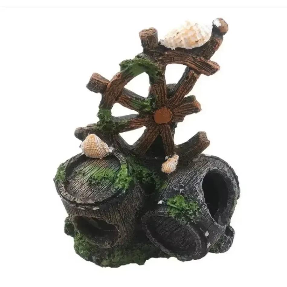 Cartoon Fish Tank Decor Figures Ornaments Simulation Resin Pineapple House Fish Tank Decoration Landscaping Aquarium Accessories