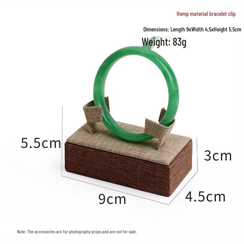 Coffee Linen Earring Display Stand - Three-Dimensional Jewelry Holder