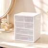 Desk Drawer Organizer with Clear Drawers | PP Frame, SpaceSaving Compact Design, Desktop Storage