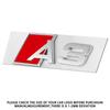 3D Car Styling Body Rear Trunk Emblem Sticker Badge Letters Decoration Decals For 78a A3 A4 A5 A6 A7 A8 Logo Auto Accessoriesa78