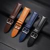 New Calfskin Leather Strap 12mm 14mm 16mm 18mm 20mm 22mm 24mm Bracelet for Samsung Watch4/5/6/7 40mm 44mm Classic Universal Band