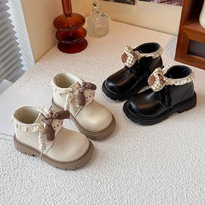 Anti-slip Shoes - Winter and Autumn Cartoon Style Girls' Side-zip High-top Boots
