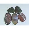 05Pcs Natural Blood Red Bloodstone Mix Cabochon Loose Gemstone Lot 385Cts. A-745