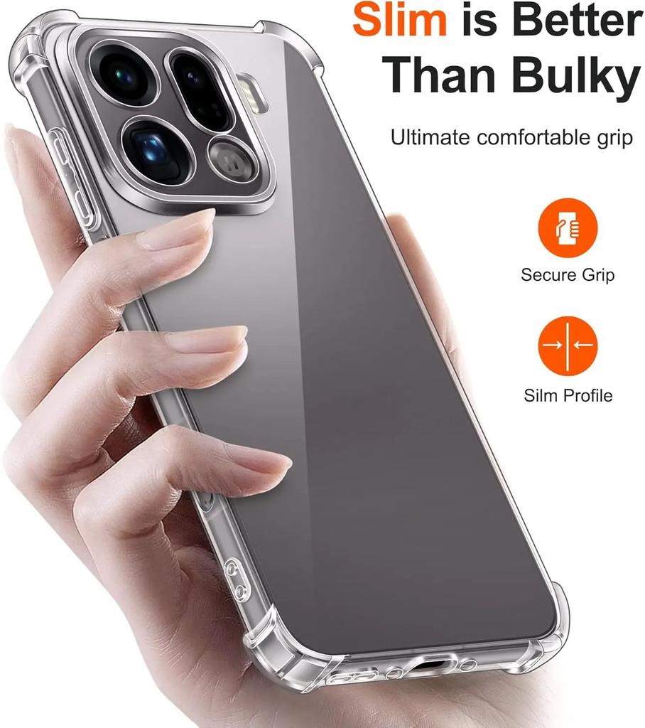 Four-Corners Shockproof TPU Case for OPPO Find X9 Pro X8 Ultra X8S Find X8 Pro Protective Cover Transparent Shell Capa Fundas