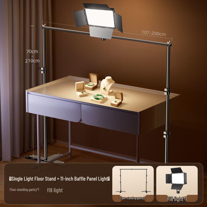 Broadcast Fill Light: LED Desktop Top Light for Live Room Photography and Professional Lighting