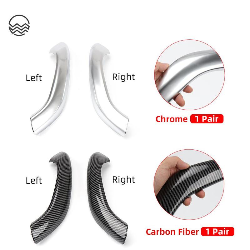 Car Interior Door Handle Cover Trim Inner Handle Pull Trim Cover Auto Accessories For BMW X1 X2 F48 F49 F39 2017-