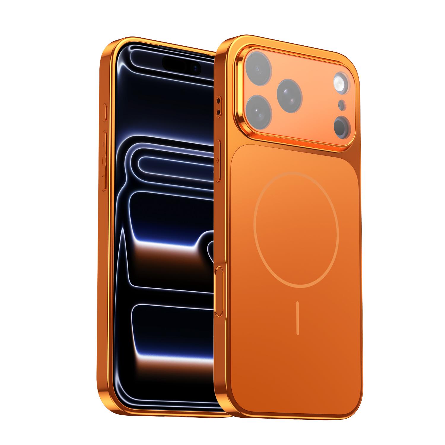 

Turn Into 17 ProMax Original Camera for Magsafe Case for iPhone 17 Air 16 15 14 13 12 11 Pro Max Plating Wireless Charging Cover iPhone 16 Pro