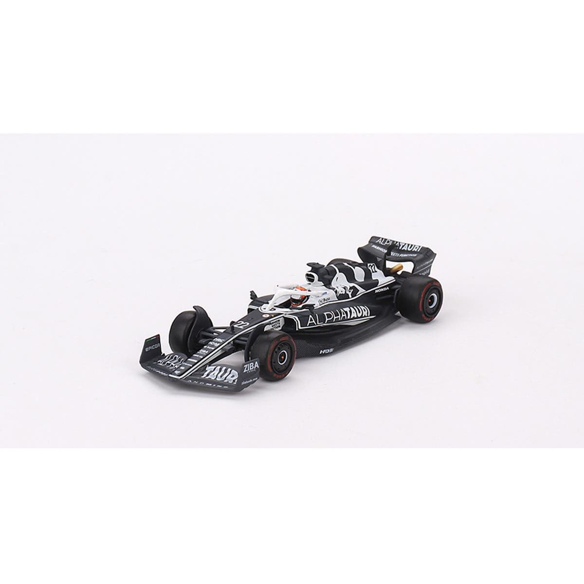 

TrueScale Miniatures MINI GT Масштаб Масштаб AlphaTauri F1 AT03 2022 Гран-при Абу-Даби Юки Готовое изделие 1/64 Модель #22 Prix, Цунода,