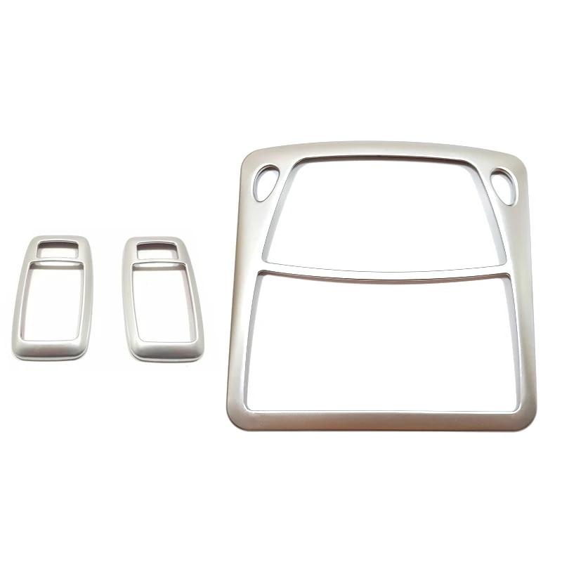 For Nissan X-trail T32 Rogue Murano Sentra Pathfinder Front Rear Reading Lampshade Light Cover Trim ABS Carbon/Chrome 2015-2018