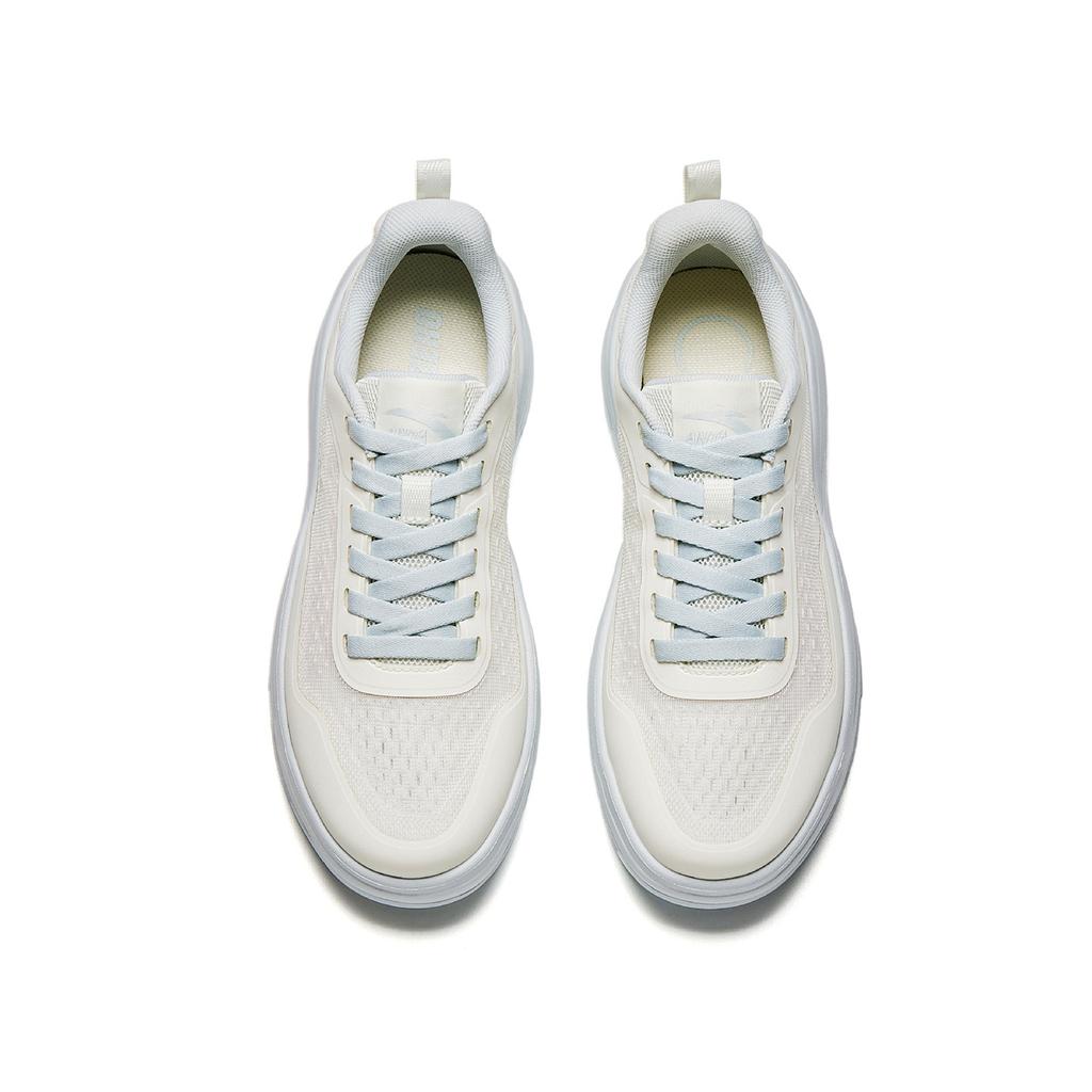 Anta Comfortable Low-Top Skate Shoes Women sneaker White Fog-Gray 922628003-4