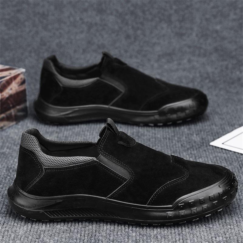 

Labor insurance men s shoes new spring breathable Baotou construction site board shoes men s soft-soled sports and leisure shoes breathable increase 44 чёрный