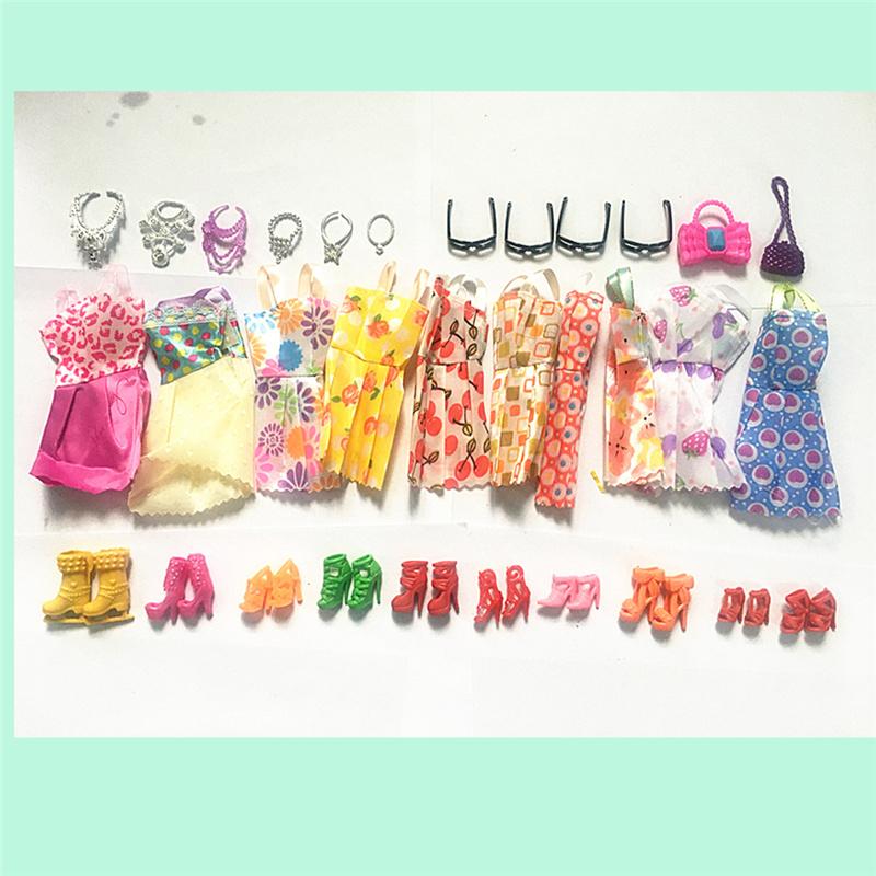 

32 шт. модная кукольная одежда, одежда для принцессы, короткая юбка, аксессуары, одежда, детский подарок, игрушки, милый праздничный подарок 1SET