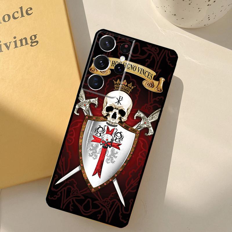Knights Templar Phone Case For Samsung Galaxy S25 S20 S21 S22 S23 S24 Ultra S9 S10 Plus S24 FE Cover Shell